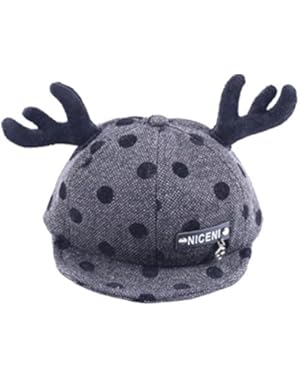 Wave Point Antlers Baby Unisex Peaked Cap Baseball Cap Truck Hat for Baby Boy and Girl 0-36 Month