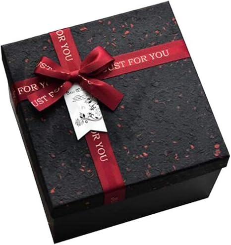 Amazon バレンタインデーギフトボックススクエアデコラティブボックスクリスマスギフトボックス ブラック 飴 チョコレート型 オンライン通販