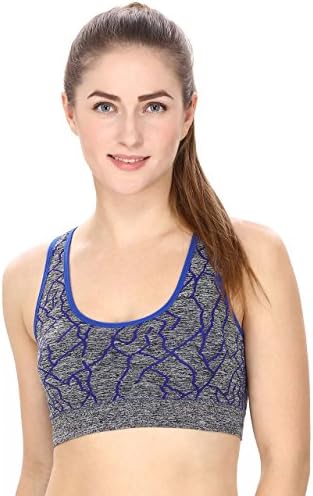 Padded Sports Bra for Sports Gym Yoga Dancing Workout Aerobic Running Cotton Bra, for Women/Girl Padded Bra Free Size (30 to 36) (Removable Pad)