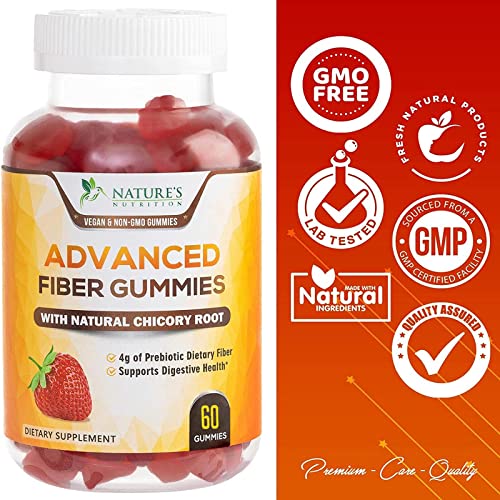 Fiber Gummies 4g, Daily Gentle Prebiotic Fiber Max Strength Soluble