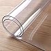 LovePads 1.5mm Thick Clear Round Table Cover, Round Table Protector for Dining Room Table