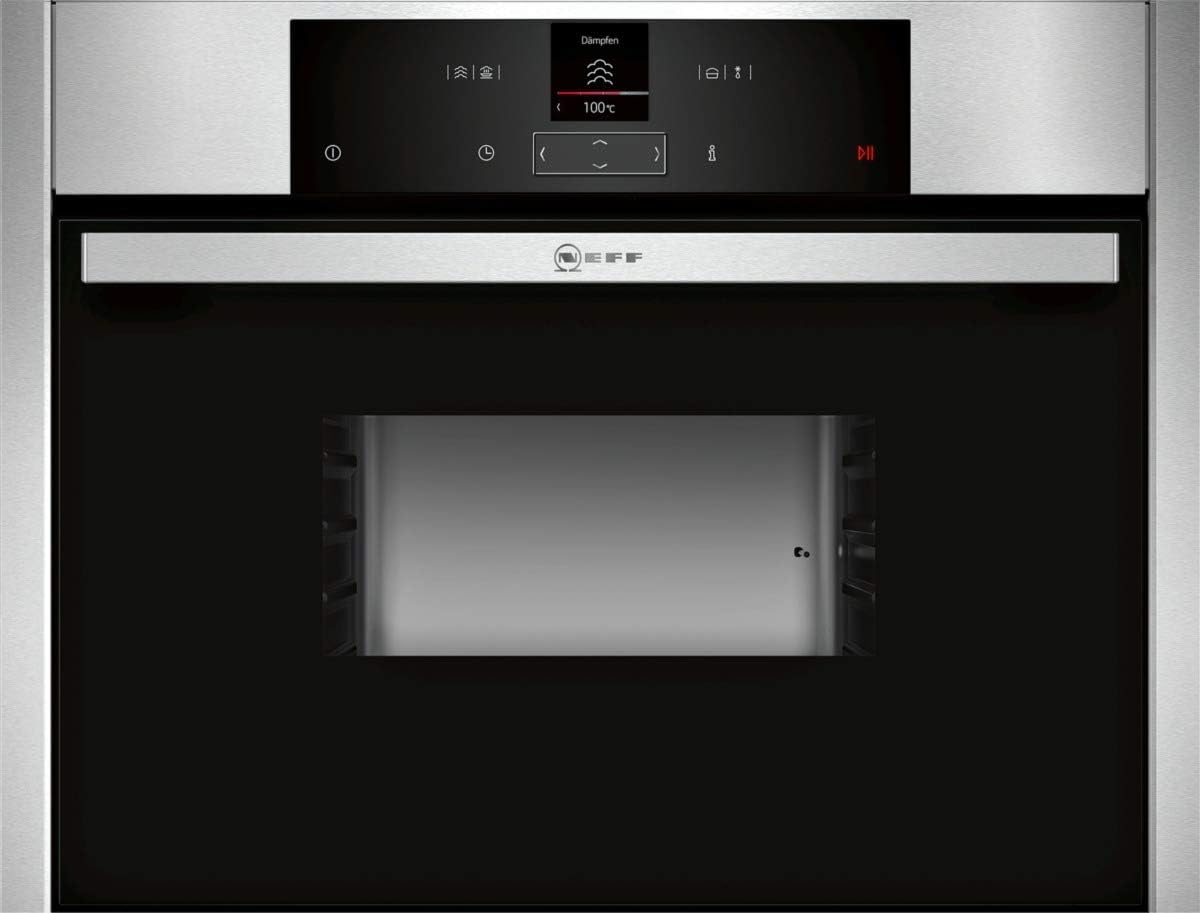 NEFF C15DR00N0 Einbau-Dampfgarer N70 / 45,5 x 59,6 x 54,8 cm (H x B x T) / 38l / Edelstahl / Dampfgarfunktion / Garfunktion / Auftaufunktion / 20 Automatikprogramme