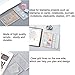 Luckkyme 6 Pieces Acrylic Stamp Block Clear Stamping Tools Set with Grid Lines for Scrapbooking Crafts Card Making, 6 Sizes