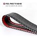 Universal Car Door Entry Guards Scuff Plate Protectors Paint Threshold Guard,Carbon Fiber Rubber Car Bumper Door Guard/Rear Bumper Guard Scratch Protection Strip 100% Waterproof(Width 2in,Long 9.8Ft)