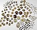 400 Pcs of Assorted Gold Brown Pearl Finish, Iridescent Flat Back Tear Drop Beads Cabochons Assorted Sizes 4mm-18mm