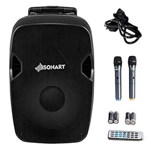 Amazon.com: Sonart Powered Speaker, 600W 2-Way Portable Loud Speaker