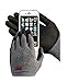 3M Comfort Grip Nitrile Foam Work Gloves, Super Grip 200, General Use / for Safety, Texting, Smartphone -5 Pairs- (Large)