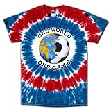 Soccer T-Shirt: USA World Cup Soccer One World Tie Dye