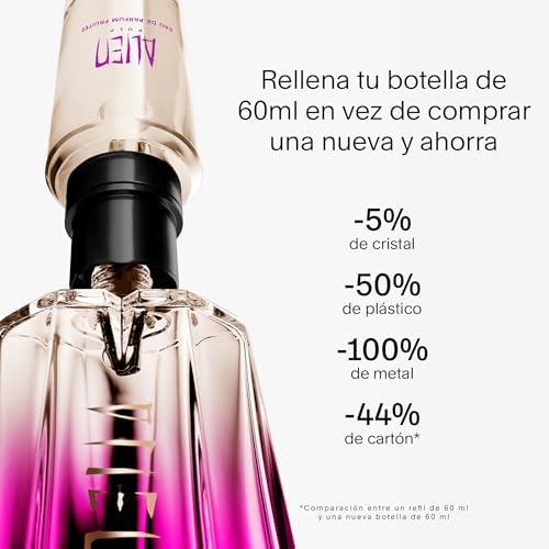 Alien Pulp Eau de Parfum, Perfume para Mulheres, Fragrância Floral Frutada, Aroma Supra Delicioso, Jasmim Cremoso e Almíscares Aveludados em Garrafa Icónica Reutilizável, 60 ml