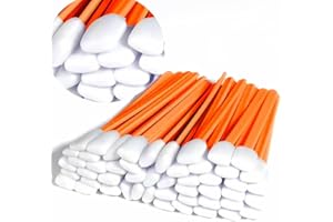 JEPNJPU 200 PCS Foam Cleaning Swab Sticks Professional, Dust-Free Cleaning Sponge Tip Swabs Printer,Scanners, Camera, Optical Lens,Gun, Arts,Crafts,Automotive Detailing.