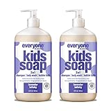 Everyone 3-in-1 Soap For Every Kid Safe, Gentle And Natural Shampoo, Body Wash, And Bubble Bath, Lavender Lullaby, 32 Fl Oz (Pack Of 2)
