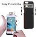 iPhone 6S Plus / 6 Plus (not for iPhone 6 / 6s) Battery Case Charger [Extra Bonus-Tempered Glass Screen Protector], 6800mAh External Battery Backup Protective Charger Case (Red)