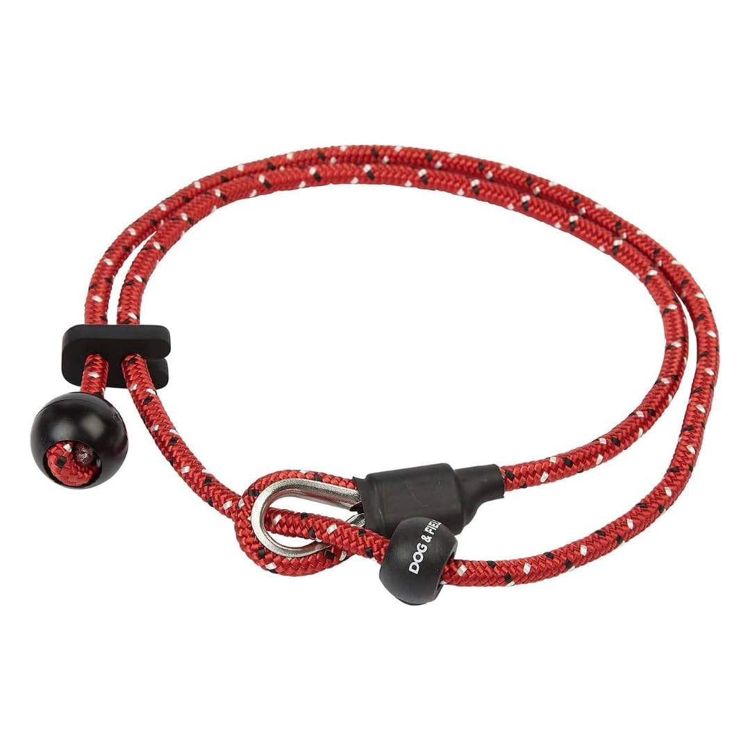 Dog and Field Pro Trainer Heeling Lead - 85cm. Short Slip Lead, Anti Pull with Push Button Stopper. Lightweight Training Leash for Dogs, Short Slip for Dog & Puppy Training, Red