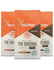 Bulletproof The Original Ground Coffee, Premium Medium Roast Organic Beans, 3-Pack