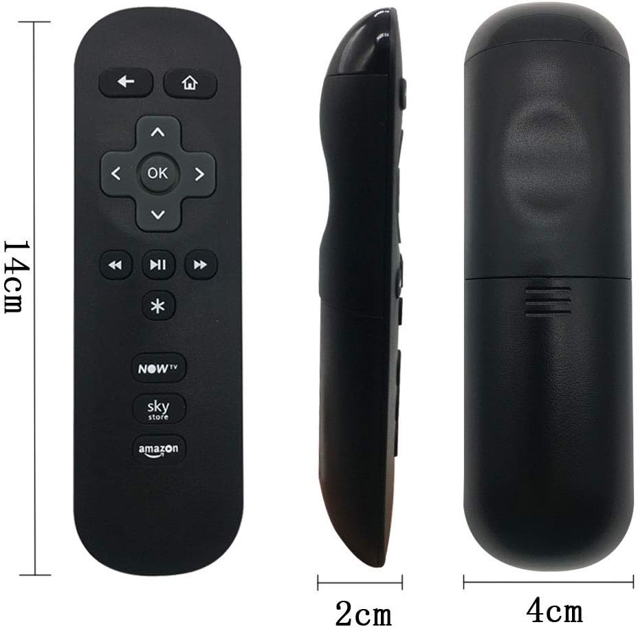 FOXRMT Replacement NOW TV Remote for All NOW TV BOX 1/2/3/4(Hd, Lt, Xd, Xs) 3 Channel Shortcut Buttons (black) - Image 4