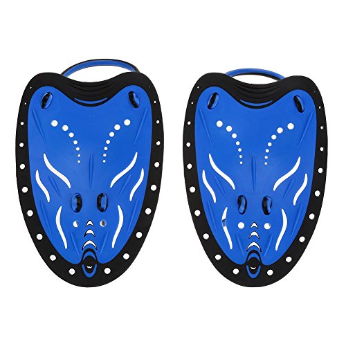 Hand Paddles,Professional Swim Training Paddles Adjustable Diving Training Hand Fin Flippers Flat Paddles Swimming Training Aid for Men Women Children(#4)