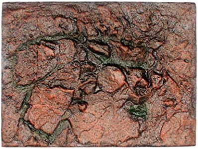 FZZ698 Aquarium Decoration 3D Foam Rock Reptile Stone Aquarium Background Backdrop Fish Tank Board Decor Diy (F)