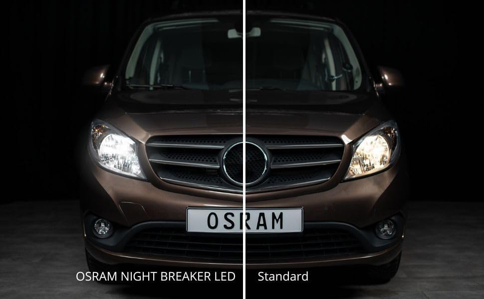 Osram NIGHT BREAKER LED SMART H7; bis zu 330% mehr Helligkeit; 6000K, 12V, LED-Fern- und Abblendlicht mit Straßenzulassung, white 6