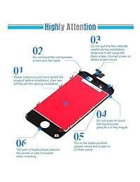 Repuesto para pantalla de iPhone   Pantalla LCD 3D táctil digitalizador marco de montaje completo con herramientas de reparación y protector de pantalla