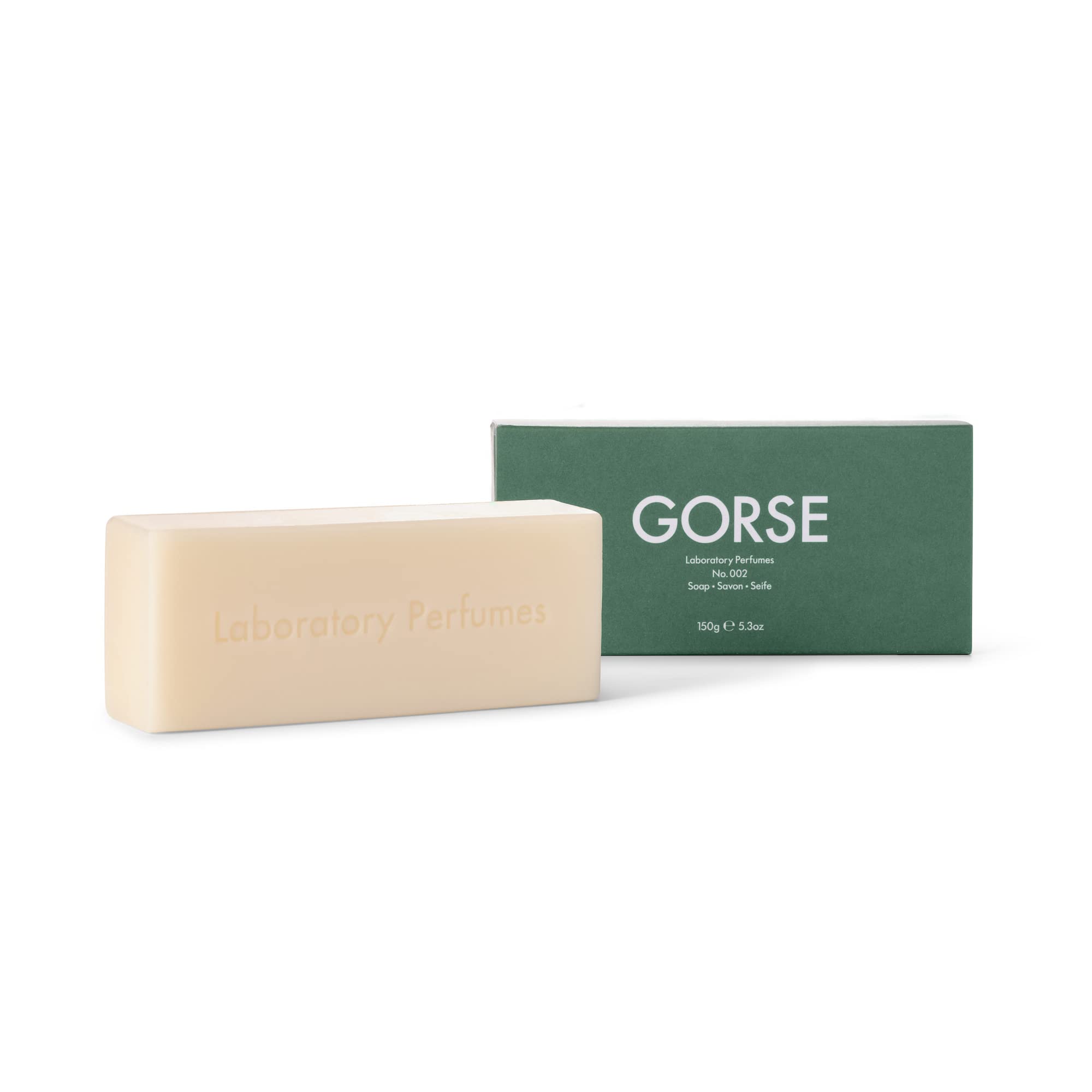 Laboratory Perfumes Gorse Soap Bar | Infused with Gorse Fragrance | Enriched with Shea Butter & Jojoba Oil | Palm Oil-Free, Plastic-Free & Skin-Kind (150g)