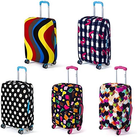 SINOTECHQIN 1PC Tourism Fashion Baggage Protective Cover Suitcase Trolley Cover Dust Suitcase Cover 18 to 26 Inches
