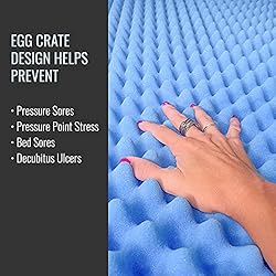 DMI Foam Mattress Topper, Egg Crate Foam