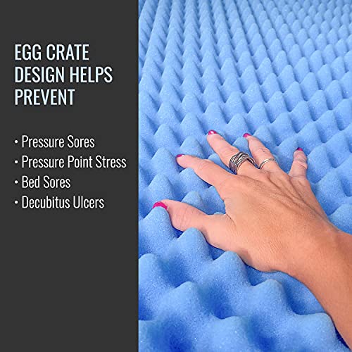 DMI Foam Mattress Topper, Egg Crate Foam Pad, Mattress Pad and Bed