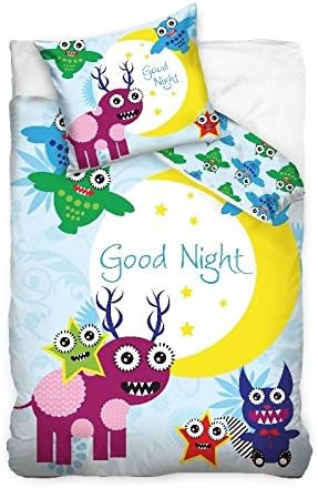Hibou Good Night Owl Bedding Set Duvet Cover + Pillowcase 70x80 160x200 Children's Room Decor