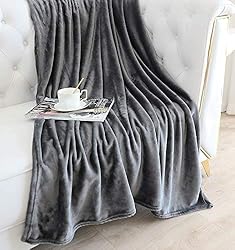 TASTHROW Large Flannel Fleece Throw Blanket, 50×70