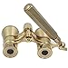 OPO Opera Glasses Theater Horse Racing Glasses Binocular Telescope with Handle (Gold with Gold Trim) 3X25