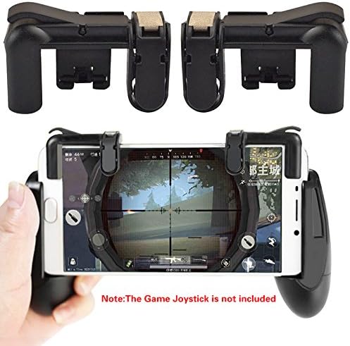Ruimin Mobile Game Controller Cell Phone Game Controller Mobile Phone Holder Smartphone Clamp Game Clip Shoot Fire Button Aim Key L1R1 Shooter Controller For PUBG,Fortnite,Rules,Survive Game