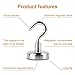 Heavy Duty Magnetic Hooks, Strong Neodymium Magnet Hook for Home, Kitchen, Workplace, Office and Garage, Hold up to 40 pounds