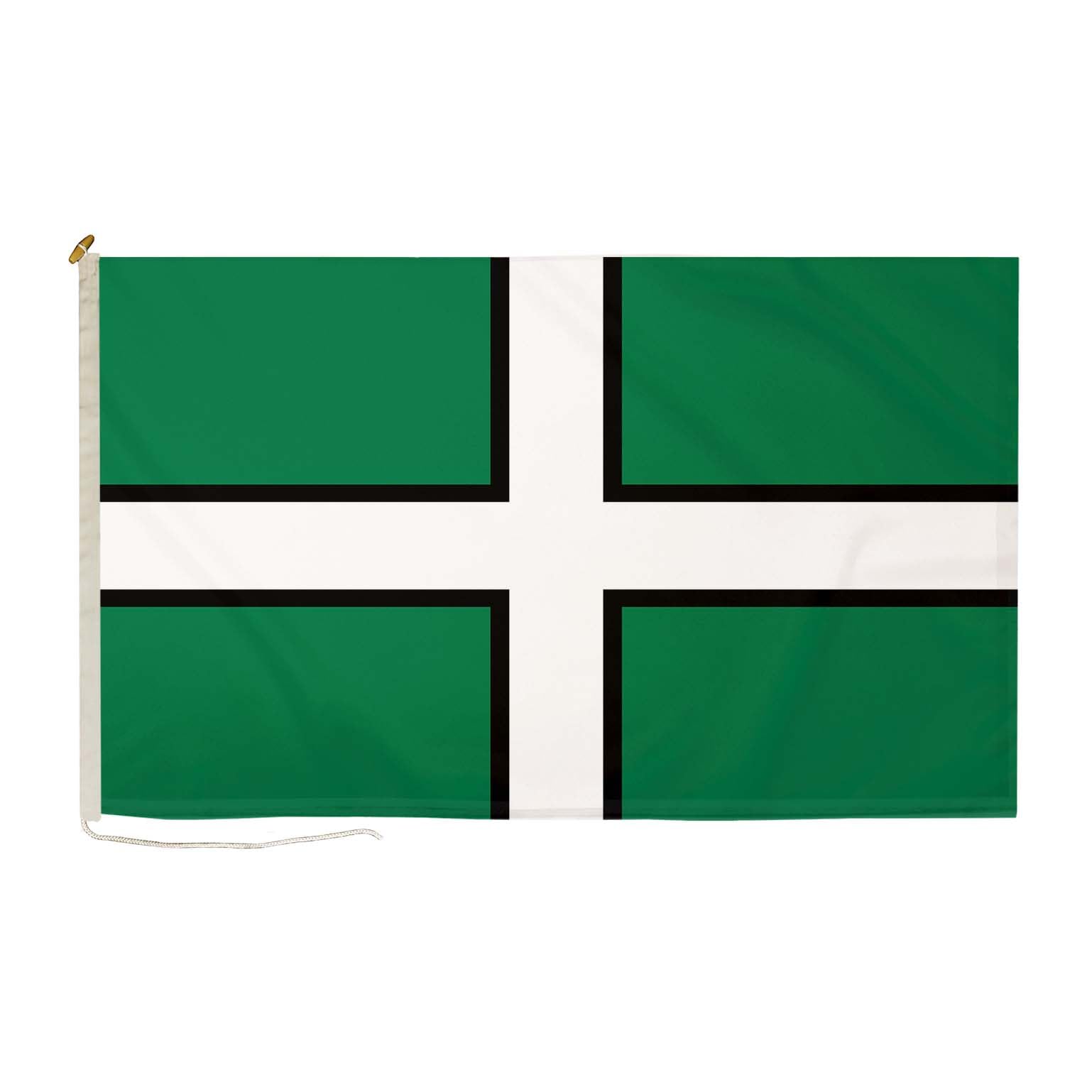 DuraFlag Devon Flag Premium Quality Flags With Rope & Toggle Fittings Reinforced Stitching 150gsm Suitable For Flagpoles (3ft x 2ft (90cm x 60cm))