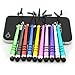 Stylus Pen, IC ICLOVER 10PCS Long Stylus Pen/Touch Screen Pen/Portable Pen for iPhone 4S 5S 5C 6 6Plus 6s Plus/iPad/iPod/Samsung S4 S5 S6 Edge Plus Note 2 3 4 5 (sharp2)