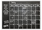 Connect Software Chalkboard Calendar Wall Decal - Perfect Blackboard Organizer