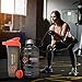 Half Gallon Water Bottle 64oz + 24oz Protein Shaker Bottle & Mixing Ball For Indoor/Outdoor Workouts, BPA & DEHP Free, Leak and Spill Proof, Sports Bottle, Large Jug 1.89L, For Gym Hiking Bodybuilding
