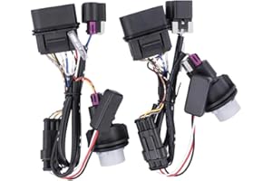 810003 Projector Headlights Conversion Adapter Wire Harness Fit for Ram 1500 2500 3500 2013-2018 Light Converter 2PCS