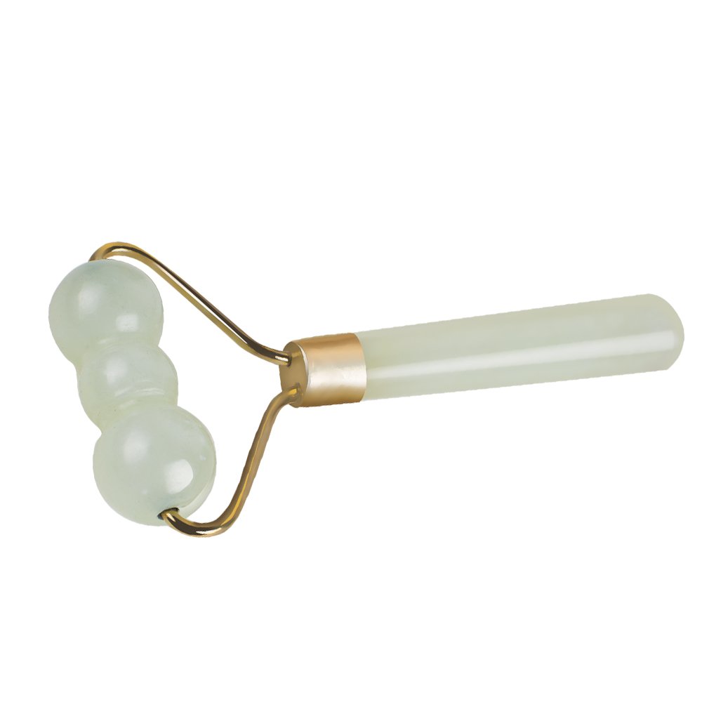 Carejoy Jade Roller Massage Eye Dark Circles Remove Body Relax Beauty Face-lift Massager Wheel SPA Salon Neck Facial Slimmer Anti-Wrinkle Skin Care Device