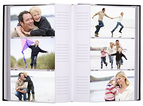Black Sewn Photo Album - Holds 300 Photos - Fits Photos Size 4x6 inches - Ultra-Fine Tip Pen Included - Thumbnail 2