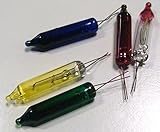 Pack of 5 Multi-Color Mini Christmas Replacement Bulbs - 6 Volts