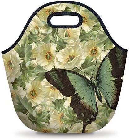 Rainy Dog Studio Butterflies Neoprene Lunch Tote