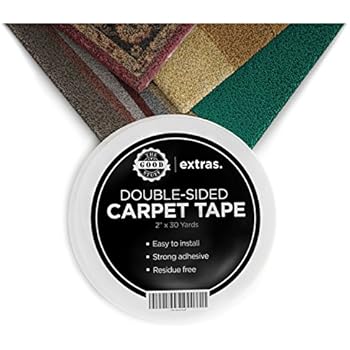 Heavy Duty Rug Tape (Double Sided) - Keep Area Rugs in Place, Residue Free Double Sided Carpet Tape, (2