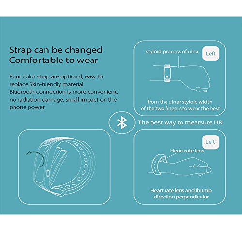 Smart Fitness Tracker ,INorton Bluetooth Multi-Function Smart Watch with Heart Rate Monitor,IP67 Waterproof Sports Pedometer Activity Tracker Smart Bracelet Watch for Android IOS