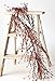 Winter and Christmas Artificial Red Pip Berry Garland - Festive Rustic Berries, Farmhouse Home Decor for Table Arrangements, Fireplace Mantel, and Christmas Decorations (54