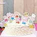 Set of 48 Pieces Cute Peppa Pig Cupcake Topper Picks cake decoration for Kids Birthday Tea Party Picnic Baby Shower