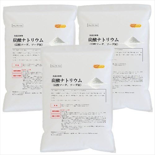 Amazon ソーダ灰 5ｋｇ 3袋 炭酸ナトリウム 炭酸ソーダ 炭酸塩 食品添加物 こんにゃく凝固剤 洗濯に 02 Nichiga ニチガ Nichiga ニチガ 粉類 通販