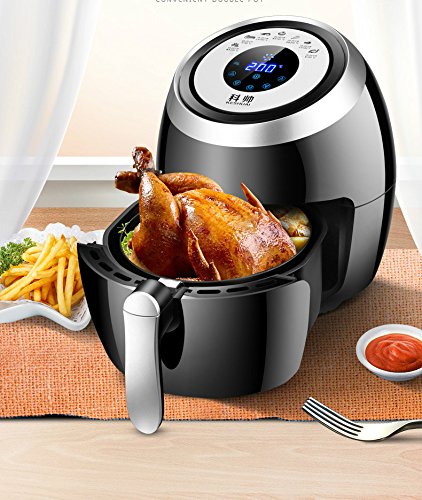 Click Here to See More Images DMWD Automatic Electric Deep Fryer Oil Free French Fries Frying Machine Smokeless Multifunctional Chicken Fried Fish Roast Grill
