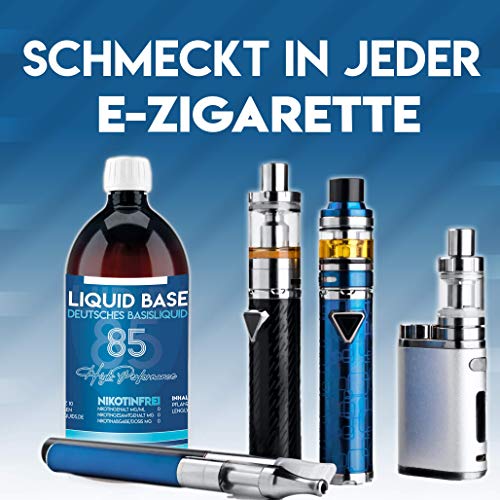 Erste Sahne Basen mit einzigartiger 85% VG / 10% PG / 5% H20 Mischung | Basis zum Mischen von E Liquid | Nikotinfrei… – Bild 5