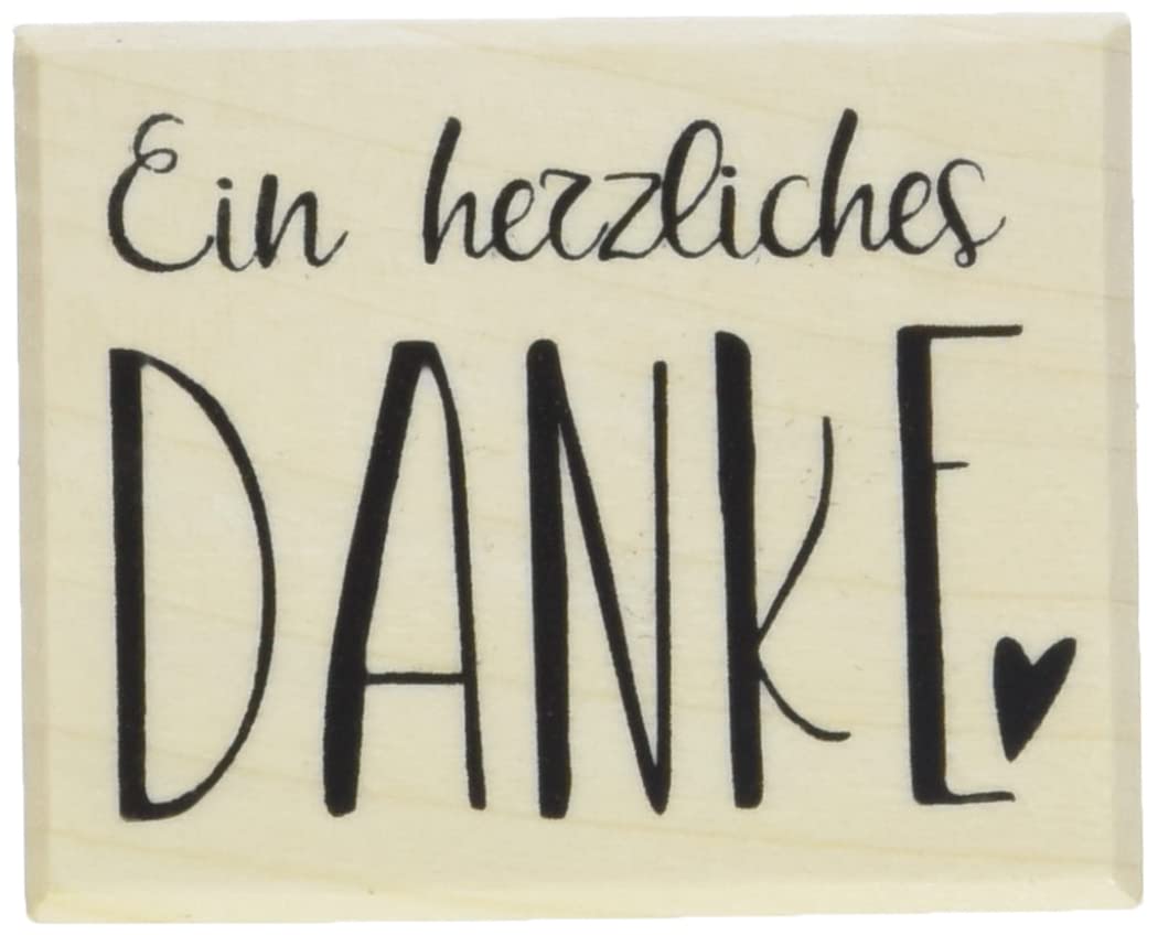 Rayher 29169000 Stamp "Ein herzliches Danke"