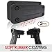 Gun Magnet Mount - 2-Pack | Magnet for Gun | 45 Lbs Rated w/Easy Release | Very Soft Rubber Magnetic Holster | Handgun Mount in Safe Car Truck for Pistol Glock | Conceal Firearm | Shooting Accessory